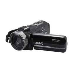 Cameras & Camcorders<Vivitar DVR E401 42MP 4K Digital Camcorder, Black (DVRE401-BLK-STK-4)