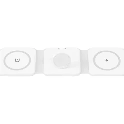Vivitar Magnetic 3-in-1 Wireless Charging Stand, USB-C, White (PWR5002-WHT-T35-12)