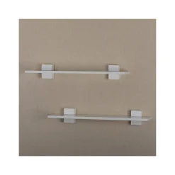 Online MDF Wall-Mounted Shelf, 22", White, 2/Pack (VW141023W) Shelving