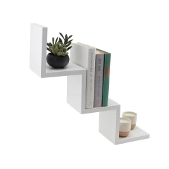 3-Shelf Wall-Mounted Ladder-Style Unit, 17.25