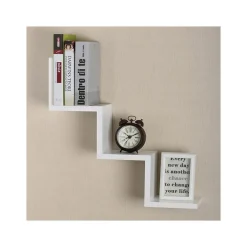 3-Shelf Wall-Mounted Ladder-Style Unit, 17.25