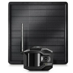 Security Cameras & Systems<VOSKER V300 Outdoor Wired/Wireless Solar Security Camera, Black (V300-ULT-US)