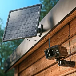 Security Cameras & Systems<VOSKER V300 Outdoor Wired/Wireless Solar Security Camera, Black (V300-ULT-US)