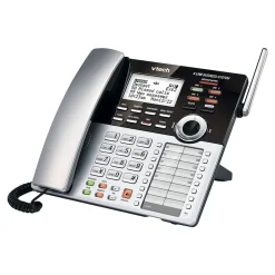 Office Phones & Conferencing<VTech Small Business CM18245 4-Line Cordless Extension Phone, Silver/Black