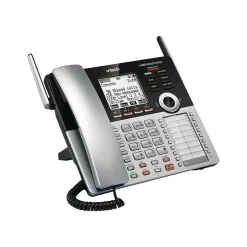 Office Phones & Conferencing<VTech Small Business System 4-Line Phone with Digital Answering, Silver/Black (CM18445)