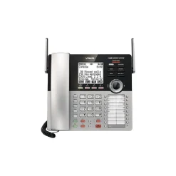 Office Phones & Conferencing<VTech Small Business System 80-0328-00 4-Line Cordless Phone, Silver/Black