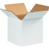 Partners Brand 999W White 9" x 9" Kraft Corrugated Mailers, 25/Bundle* Corrugated Mailers