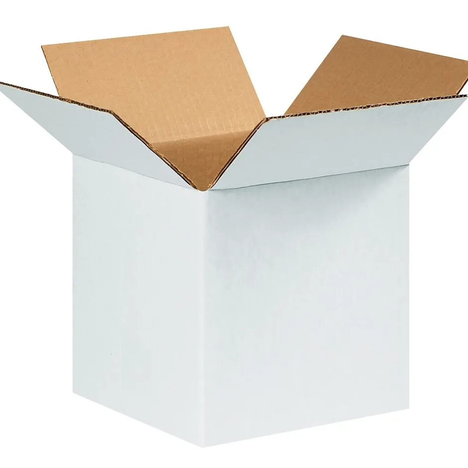 Partners Brand 999W White 9" x 9" Kraft Corrugated Mailers, 25/Bundle* Corrugated Mailers