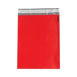 SI Products 14.5"W x 19"L Peel & Seal Colored Poly Mailer, Red, 100/Carton (CPM1419R)* Poly Mailers