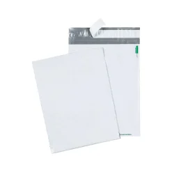 Staples 9"W x 12"L Redi-Strip Poly Mailers, White, 100/Pack (QUA46190)* Poly Mailers