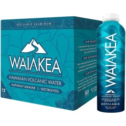 Bottled Water<Waiakea Hawaiian Volcanic Water, 22.6 fl. oz., 12 Bottles/Carton (856001)