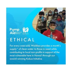 Bottled Water<Waiakea Hawaiian Volcanic Water, 22.6 fl. oz., 12 Bottles/Carton (856001)