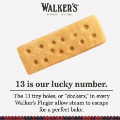 Cookies<Walkers Walker's Shortbread Fingers Pure Butter Shortbread Cookies, Individually Wrapped, 1.4 oz, 24/Pack (WKR00116)