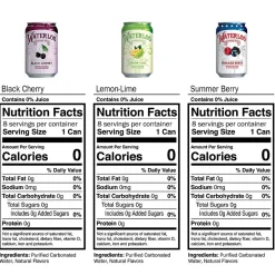 Bottled Water<Waterloo Sparkling Water Variety Pack, 12 oz, 24/Pack (220-02411)