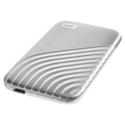 WD My Passport 1TB USB 3.2 External Solid-State Drive, Silver (BAGF0010BSL-WESN)* Solid State Drives