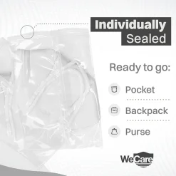 WeCare Disposable KN95 Face Mask, Adult, White, 20 Masks/Box, 50 Boxes/Pack (TBN202737)