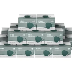 WeCare Disposable KN95 Face Mask, Adult, Dark Green, 20 Masks/Box, 50 Boxes/Pack (TBN203232)