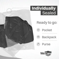 WeCare KN95 Disposable Face Mask, Adult, Black, 20 Masks/Box, 3 Boxes/Pack (TBN202934)