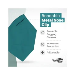 Masks<WeCare Ocean Tones Disposable KN95 Fabric Face Masks, One Size, Assorted Colors, 20/Pack, 50 Packs/Carton (TBN203261)