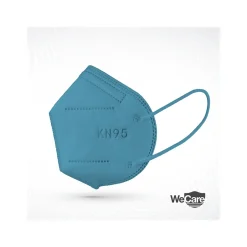 Masks<WeCare Ocean Tones Disposable KN95 Fabric Face Masks, One Size, Assorted Colors, 20/Pack, 3 Packs/Carton (TBN203257)