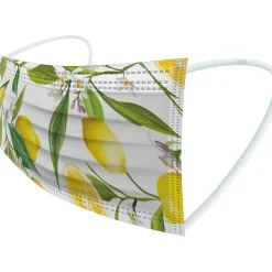 Masks<WeCare 3-ply Disposable Face Masks, Individually Wrapped, Adult, Assorted Spring Prints, 50/Box (WMN100079)