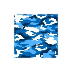 Masks<WeCare 3-ply Disposable Face Mask, Individually Wrapped, Kids, Blue Camo, 50/Box (WMN100042)