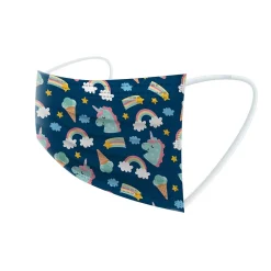 Masks<WeCare 3-ply Disposable Face Masks, Kids, Assorted Party Collection Designs, 50/Box (WMN100089)