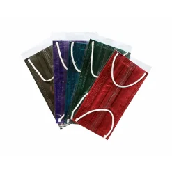 Masks<WeCare 3-ply Disposable Face Mask ,Adult, Assorted Jewel Tones, 50/Box (WMN100091)