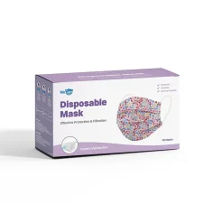 Masks<WeCare 3-ply Disposable Face Mask, Adult, Flowers, 50/Pack (WMN100106)
