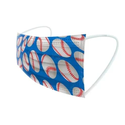 Masks<WeCare 3-ply Disposable Face Masks, Kids, Assorted Sports Designs, 50/Pack (WMN100080)