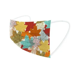 Masks<WeCare 3-ply Disposable Face Masks, Kids, Assorted Fall Designs, 50/Box (WMN100115)
