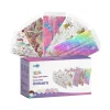 Masks<WeCare 3-ply Disposable Face Masks, Kids, Assorted Unicorn Designs, 50/Box (WMN100117)