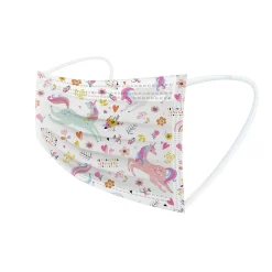 Masks<WeCare 3-ply Disposable Face Masks, Kids, Assorted Unicorn Designs, 50/Box (WMN100117)