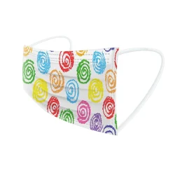 Masks<WeCare 3-ply Disposable Face Masks, Kids, Assorted Crayon Art Designs, 50/Box (WMN100116)