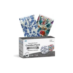 Masks<WeCare 3-ply Ear Loop Disposable Face Mask, Adult, Skulls, Combo Pack 50/Box (WMN100099)