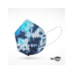 Masks<WeCare Tie Dye Disposable KN95 Fabric Face Masks, One Size, Assorted Colors, 20/Pack, 50 Packs/Carton (TBN203263)
