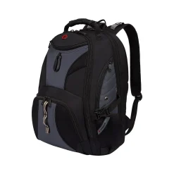 Backpacks<Wenger 1900 ScanSmart Laptop Backpack, Black/Gray (19002411)
