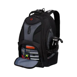 Backpacks<Wenger 1900 ScanSmart Laptop Backpack, Black/Gray (19002411)