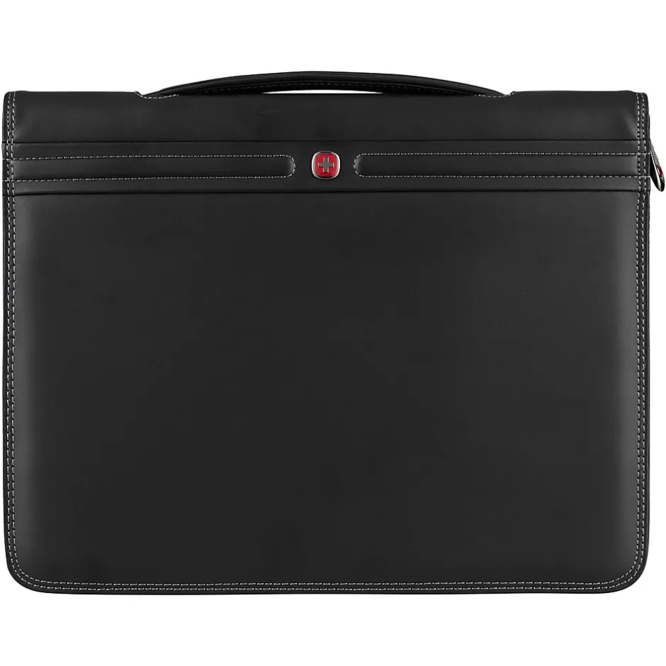 Wenger Concept Polyester Padfolio with Zipper Closure, Black (601563)