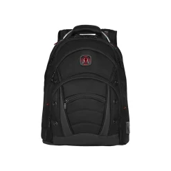 Backpacks<Wenger Laptop Backpack, Black Nylon (605074)