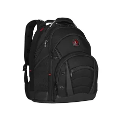 Backpacks<Wenger Laptop Backpack, Black Nylon (605074)