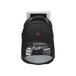 Backpacks<Wenger Laptop Backpack, Black Nylon (605074)