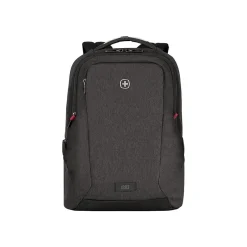 Backpacks<Wenger MX Professional Laptop Backpack, Heather Gray Polyester (611641)