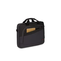 Wenger State Laptop Slim Briefcase, Black/Gray Heather Polyester (WG3860204581)