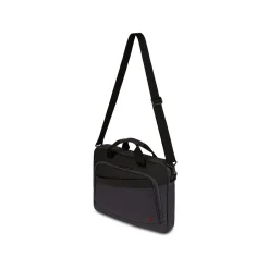 Wenger State Laptop Slim Briefcase, Black/Gray Heather Polyester (WG3860204581)