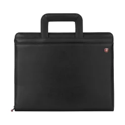 Wenger Venture Vinyl Padfolio with Zipper Closure, Black (601389)
