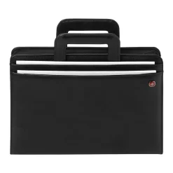 Wenger Venture Vinyl Padfolio with Zipper Closure, Black (601389)