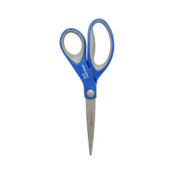 Westcott 8" Stainless Steel Scissors, Pointed Tip, Silver/Blue/Gray (17930) Online