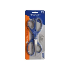 Westcott 8" Stainless Steel Scissors, Silver/Blue/Gray, 2/Pack (17836) Sale