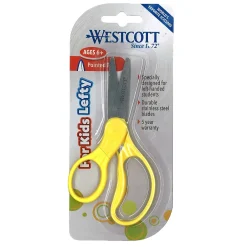 Westcott School Left-Handed 5" Kids Stainless Steel Scissors, Assorted Colors, Pack of 6 (ACM13178-6) Discount
